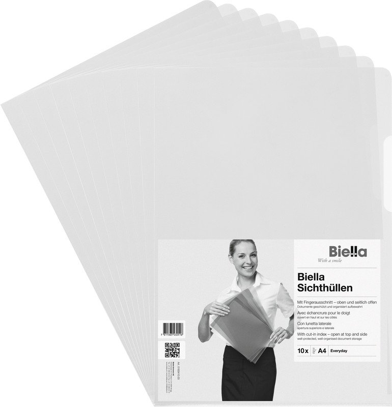 Biella Sichthüllen Advanced A4 PP glatt 160my à 10 Pic1