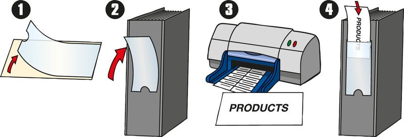 3L Label Holders 35 x 75mm à 12 Pic2