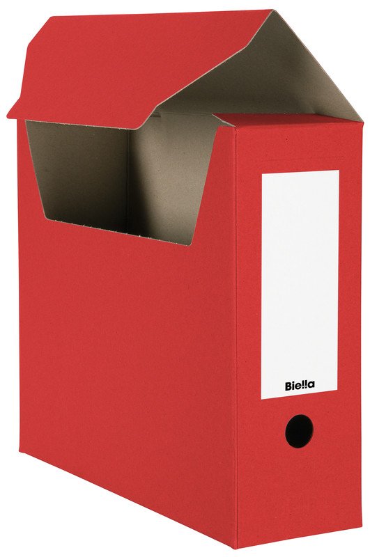 Biella Boîte archive A4 carton recyclée livrée à plat à 10 Pic1