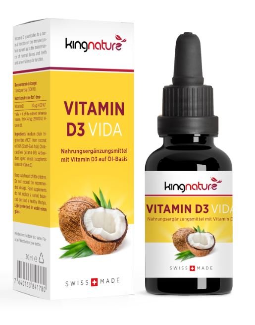 Kingnature Vitamine D3 Vida compléments alimentaires Pic1