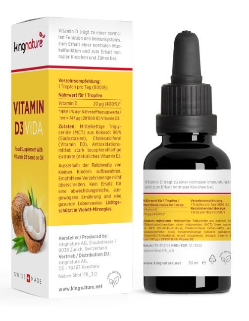 Kingnature Vitamine D3 Vida compléments alimentaires Pic2