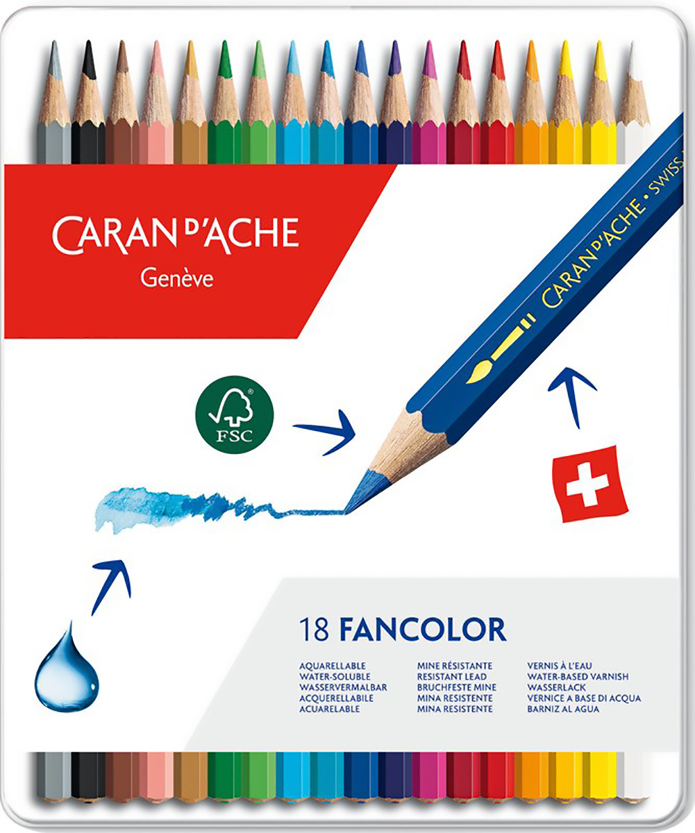 Caran d'Ache Farbstifte Fancolor 18er Pic1