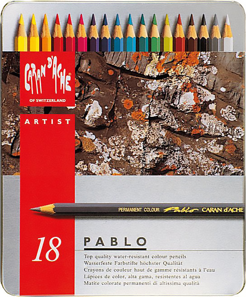 Caran d'Ache Farbstifte Pablo 18er Pic1