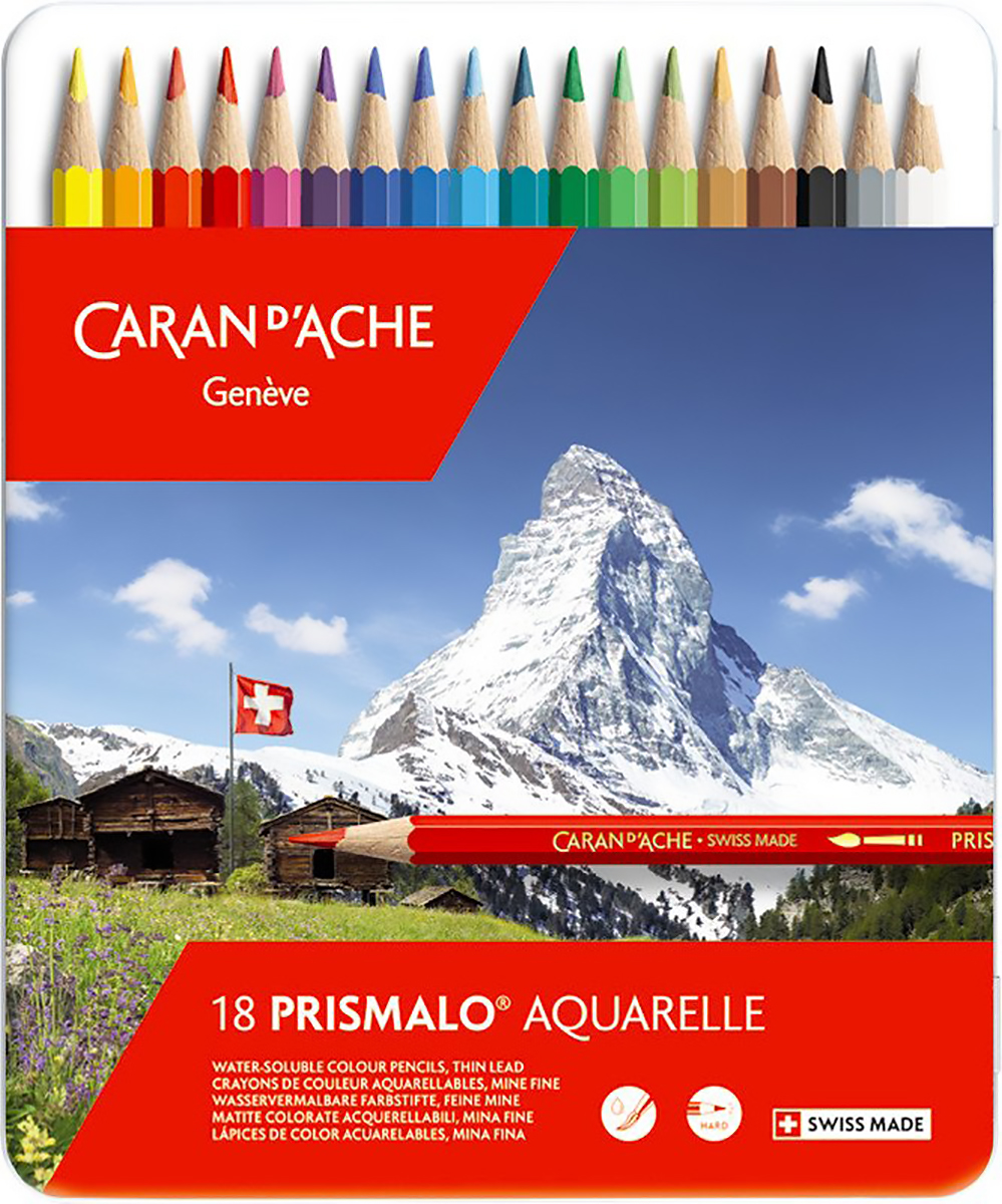 Caran d'Ache Farbstift Prismalo Aquarelle 18-er Pic1
