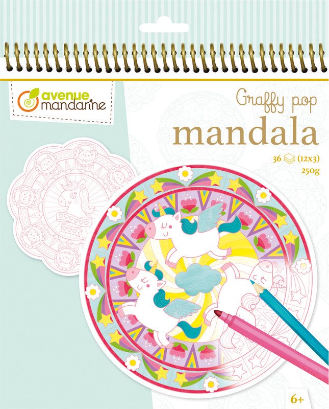 Avenue Mandarine Mandala Graffy Pop Magie Pic1