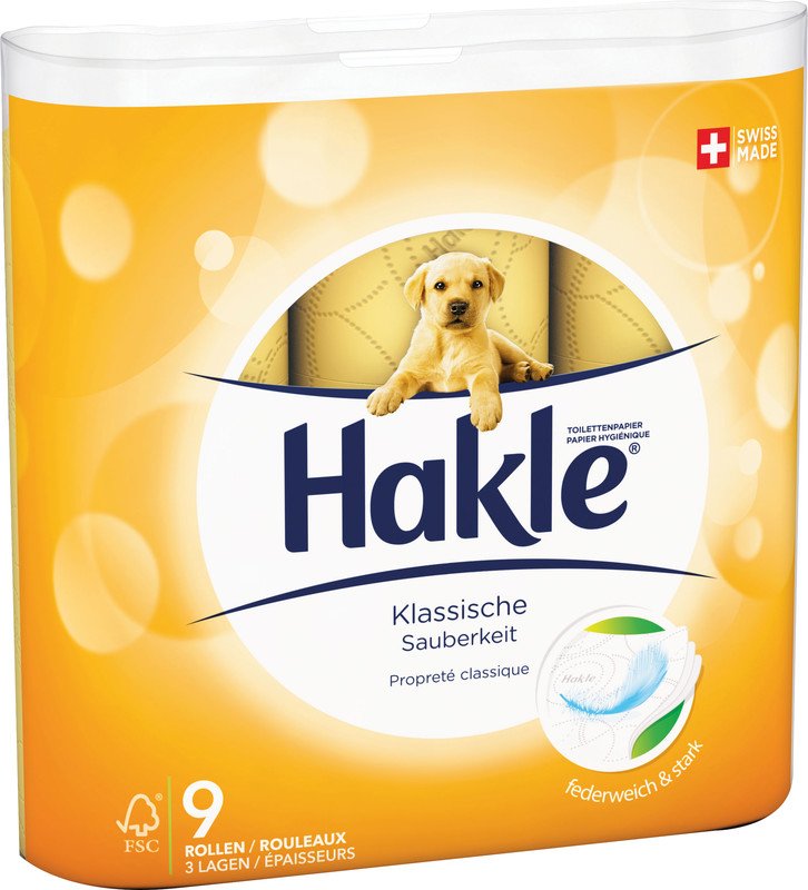 Hakle Toilettenpapier Sunny Orange 3-lagig à 9 Rollen Pic1