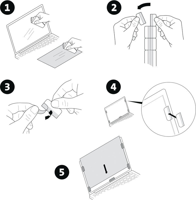 Kensington Blickschutzfilter für Notebooks 12.5