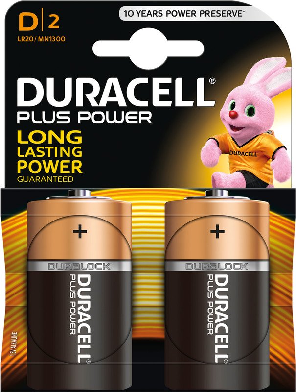 Duracell pile Plus Power Mono LR20 1,5V D à 2 Pic1