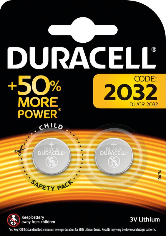 Duracell Knopfzellen CR2032 Blister à 2 Pic1
