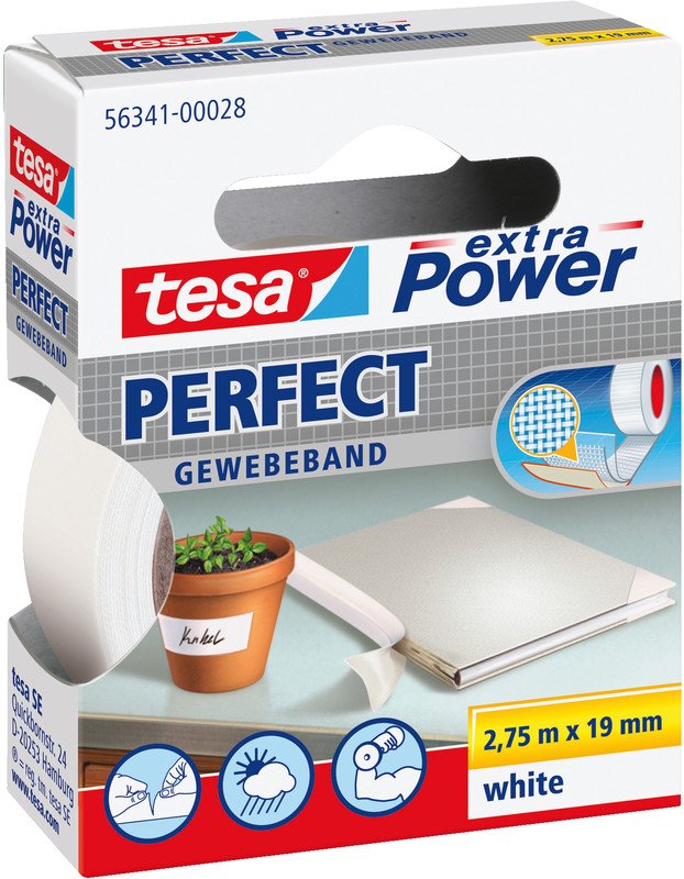 Tesa Gewebeband extra Power 19mmx2.75m Pic1