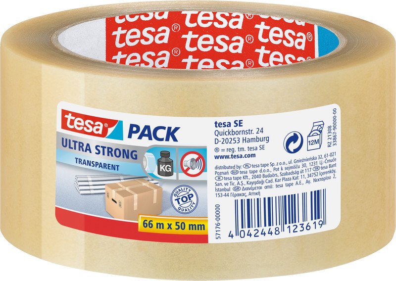 Tesa Verpackungsband PVC ultra strong 50mmx66m Pic1
