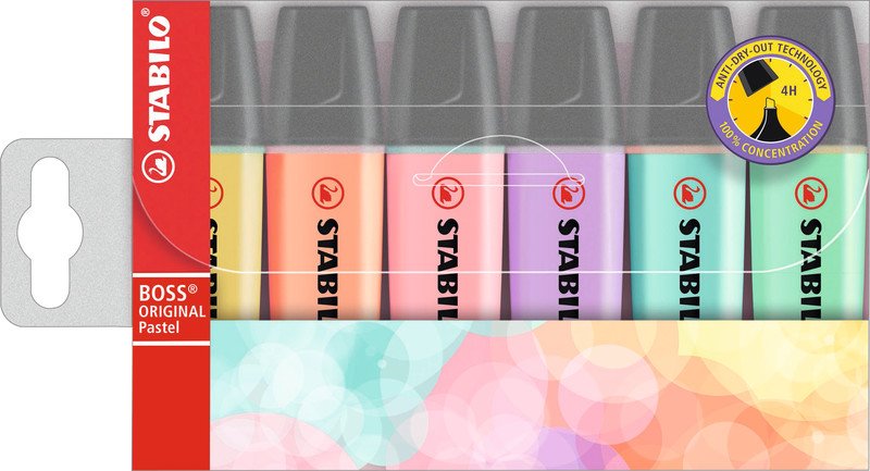 Stabilo Boss Textmarker Original Pastell 6er Set Pic1