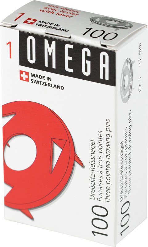 Omega Reissnägel 3-Spitz Ø12mm 1 mit Heber à 100 Pic1