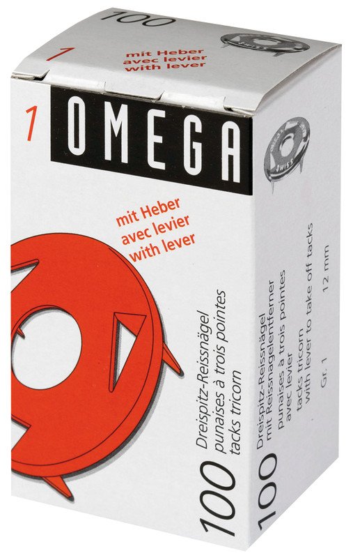 Omega Reissnägel 3-Spitz Ø12mm 1 mit Heber à 100 Pic1