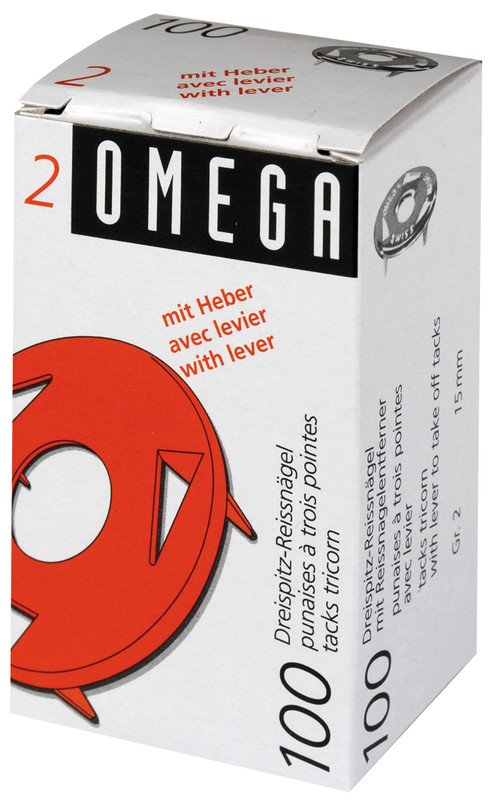 Omega Reissnägel 3-Spitz Ø15mm 2 mit Heber à 100 Pic1