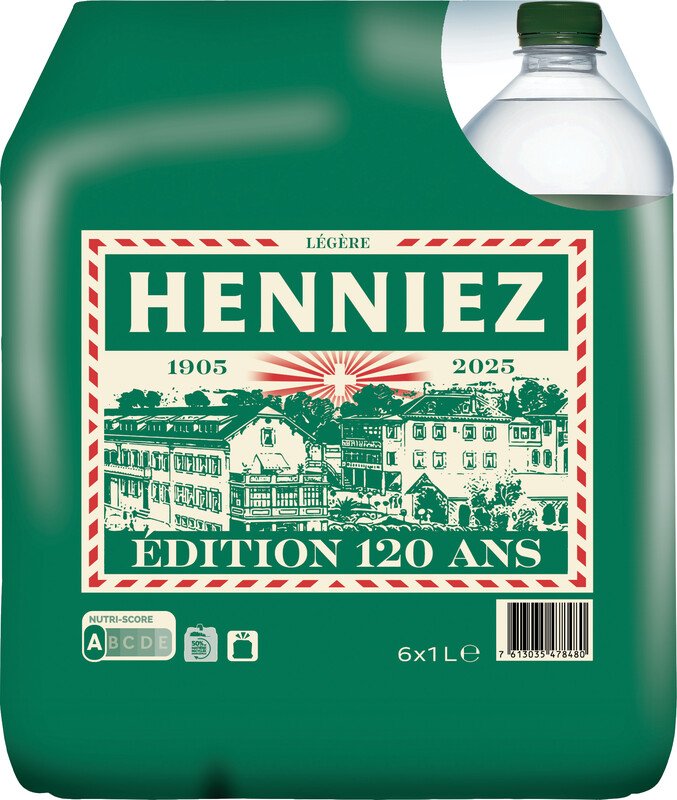 Henniez Mineralwasser grün wenig Kohlensäure 1l Pic2