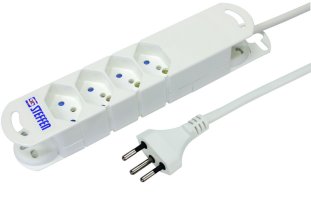 Steffen Prise multiple 4x13 sans interrupteur lumineux Pic1