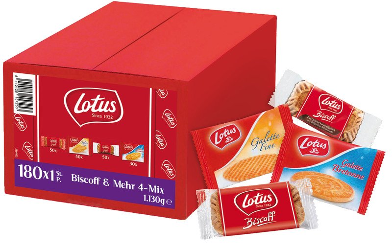 Lotus Biscoff & mehr Gebäck assortiert in 180er Schachtel Pic1