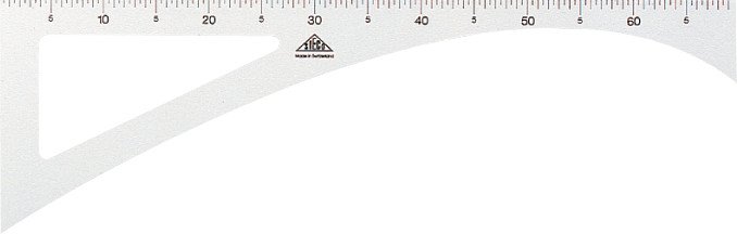 Sieco Schneiderwinkel PS 69.5x23cm einseitige Einteilung Pic1