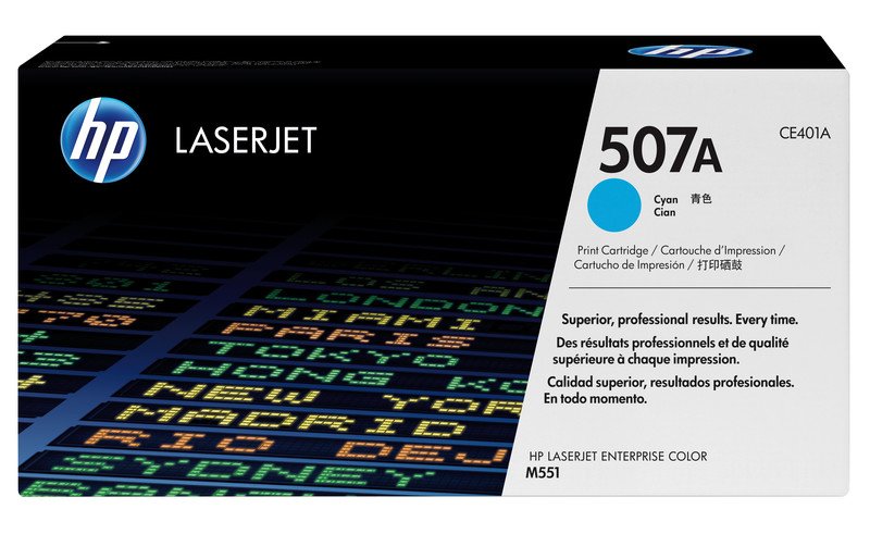 HP Toner 507A cyan Pic1