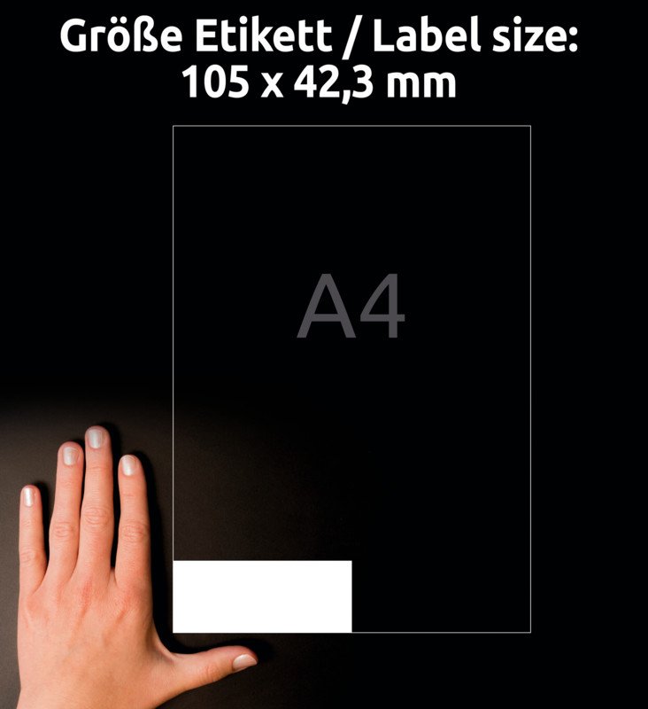 Avery Zweckform Etiketten 105x42.3mm à 100 Pic3