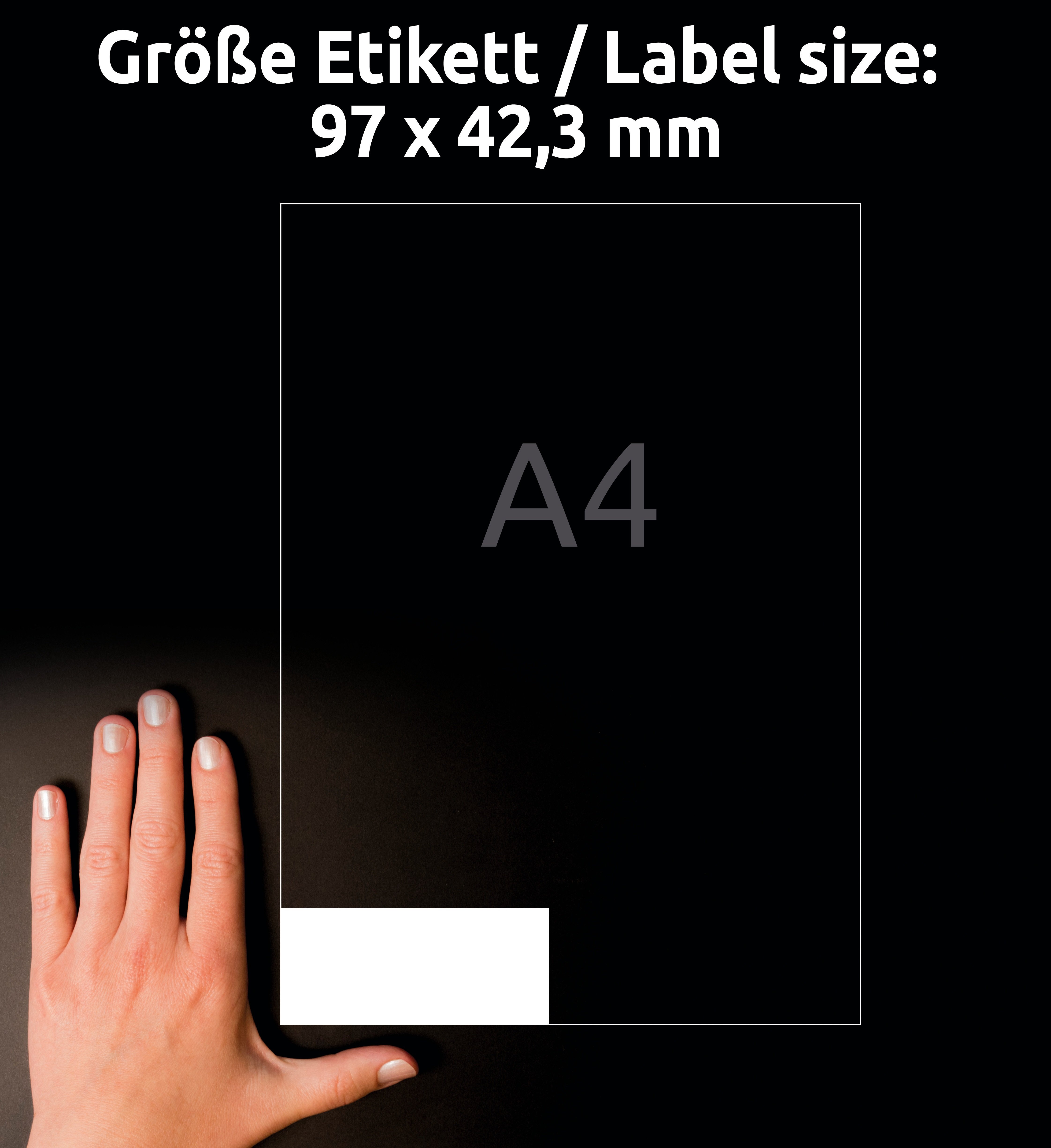 Avery Zweckform étiquettes  97x42.3mm à 100 Pic2