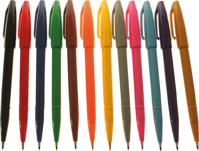 Pentel Faserschreiber Sign Pen 2mm gelb Pic4