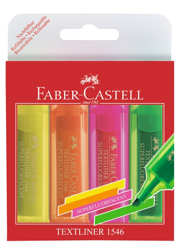 Faber Castell Textmarker 46 4-er Set Pic1
