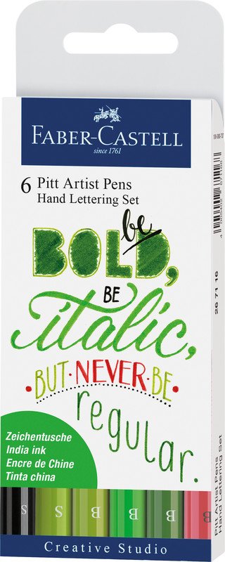 Faber Castell Tuschestifte Pitt Artist Pen Lettering Pic1