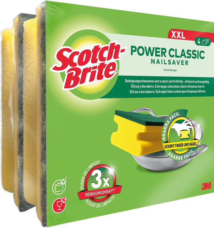Scotch-Brite Eponges Classic XXL à 4 pièces Pic2