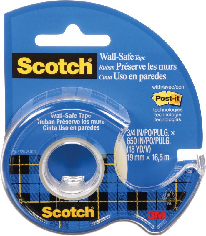 Scotch Klebeband Wall Safe 19mmx16,5m Pic1