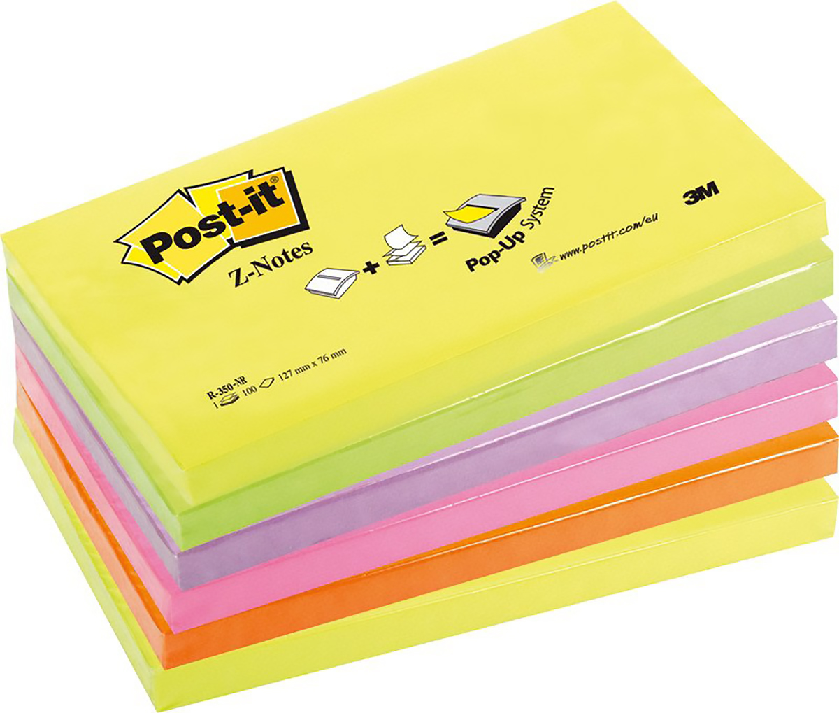 Post-it Haftnotizen Z-Notes 76x127mm à 6 Pic1