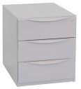 Bisley Rollcontainer 3 Schubladen silber