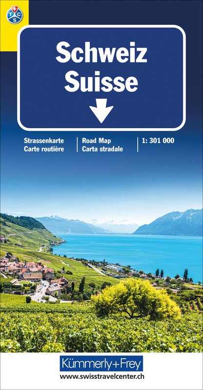 Kümmerly+Frey Strassenkarte Schweiz TCS 1:301'000 Pic1