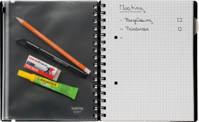 Kolma Notebook Restless A5 5mm kariert 80gr 2 Loch Pic4