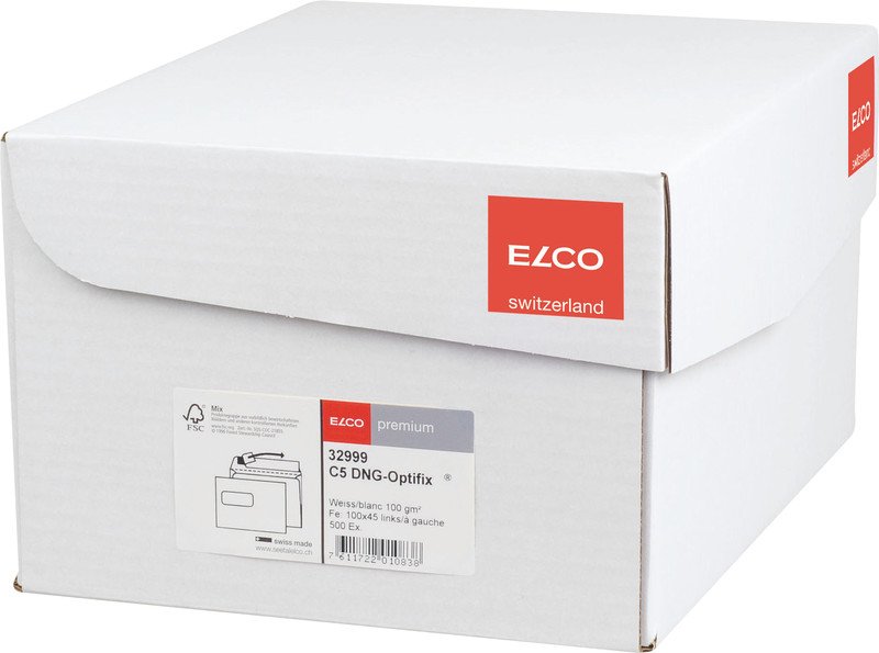 Elco Couvert Premium C5 100gr Fenster links à 500 Pic3