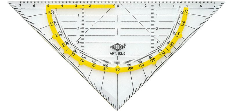 Wedo Equerre de géométrie 16cm sans poignée Pic1