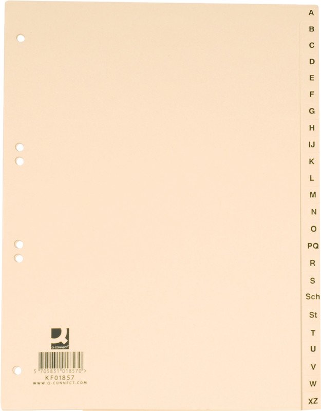 Connect Kartonregister A4 110gr A-Z 24-teilig Pic1