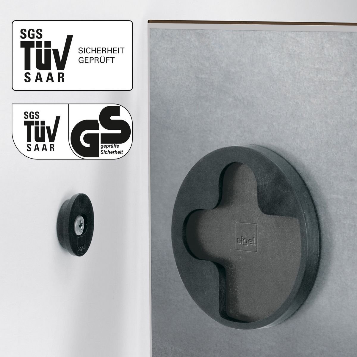 Sigel Glas-Magnetboard artverum 120x90cm schwarz Pic3