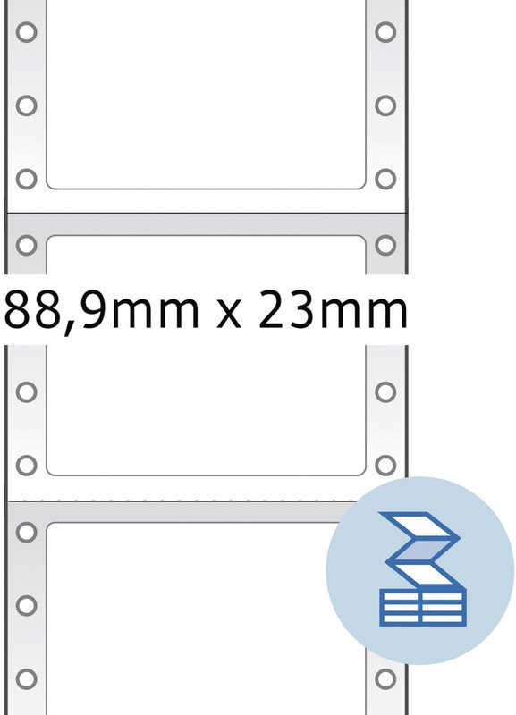 Herma Etiquette pour ordinateur 88,9 x 23mm à 6000 Pic3