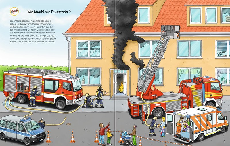Ravensburger Stickerheft Feuerwehr Pic3