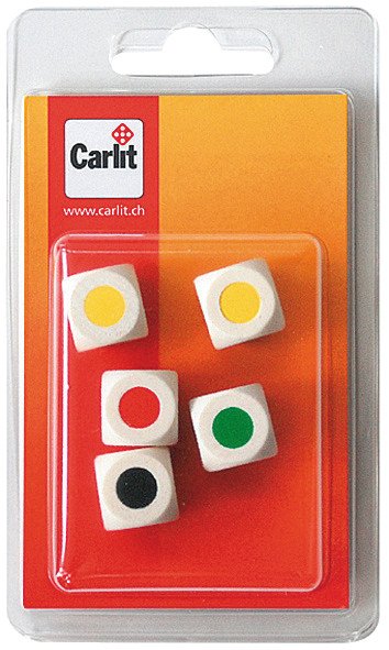 Carlit Spielzubehör Farbwürfel 16mm à 5 Pic1
