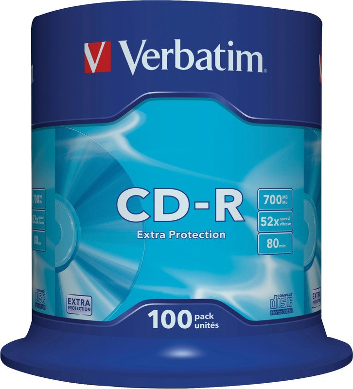 Verbatim CD-R 700/80/52x à 100 Pic1