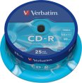 Verbatim CD-R 700/80/52x Spindel à 25