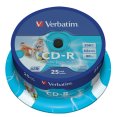 Verbatim CD-R 700/80/52x Spindel à 25 printable