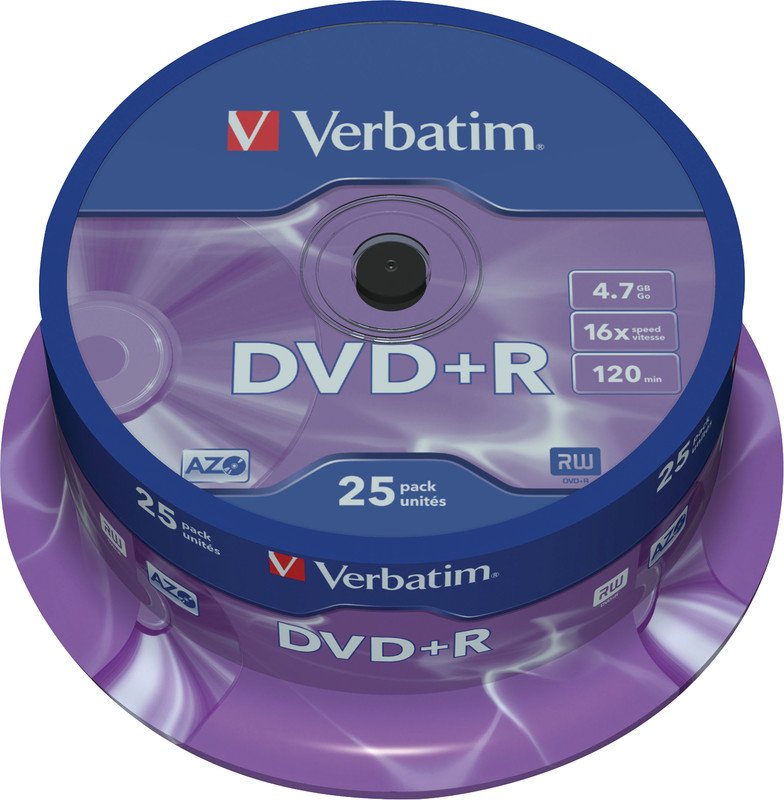 Verbatim DVD+R 4.7GB/16x25er Spindel Pic1