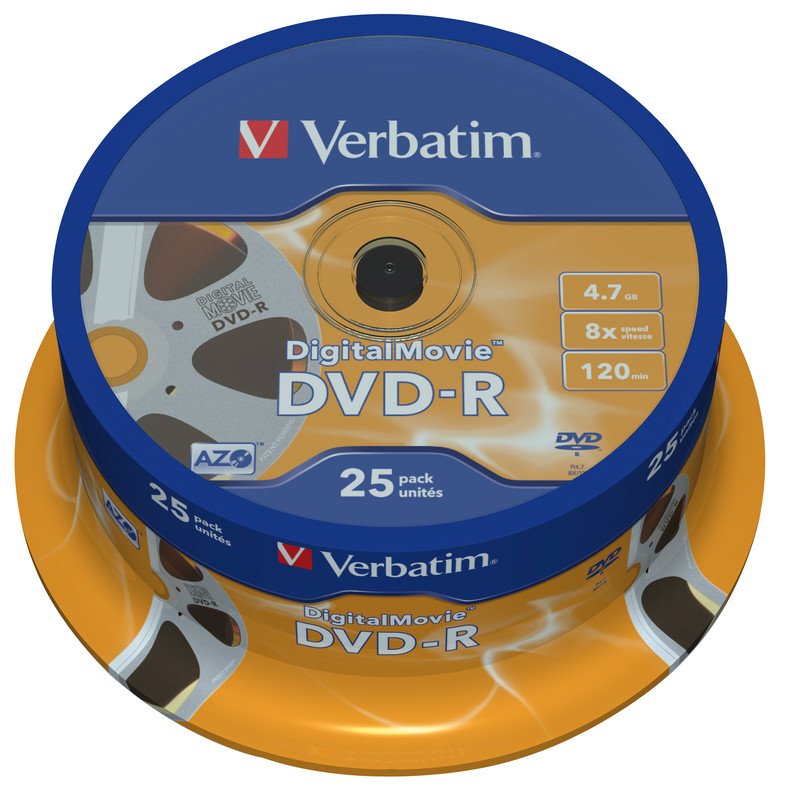 Verbatim DVD-R 4.7GB 25er Spindel Pic1