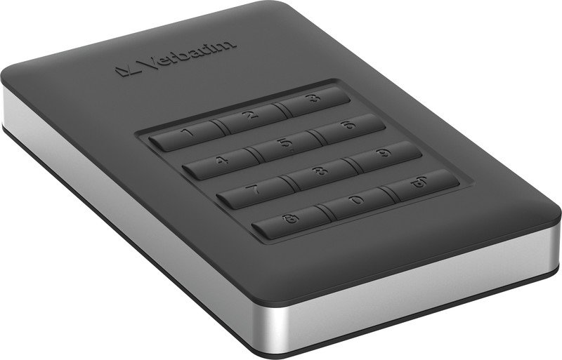 Disque dur SSD externe Verbatim USB 3.0 Secure 256GB noir Pic1