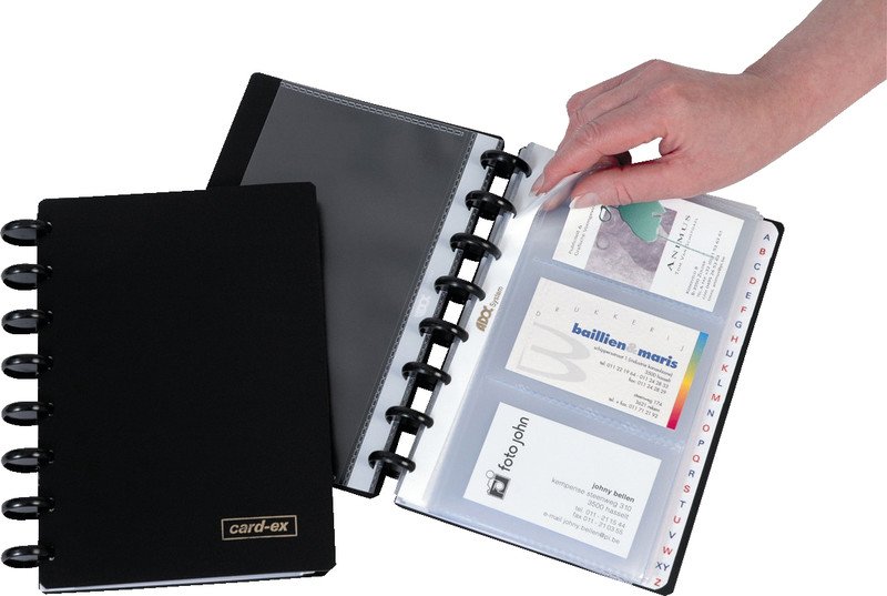 Adoc album pour cartes de visite Card-Ex A5 grands anneaux Pic1