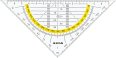 Arda Geo-Dreieck 16cm mit gelbem Farbring